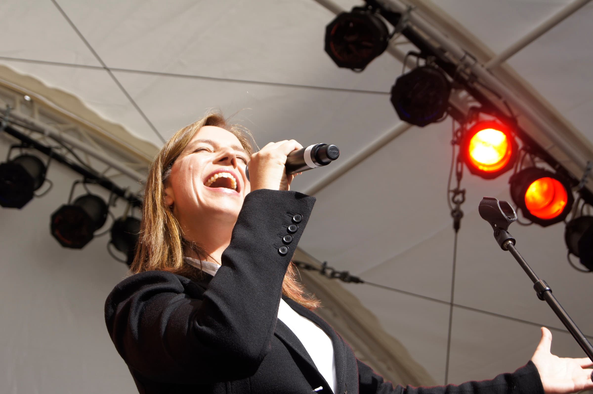 Birgit Pläcking auf der Bühne
